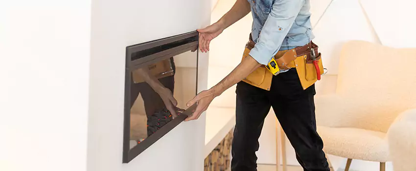 Metal Fireplace Installation in El Centro, California