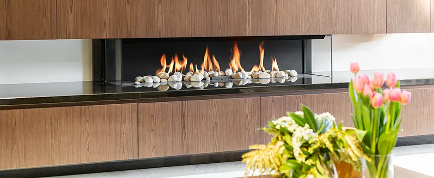 Double-height Fireplace Design Refurbishment in El Centro, California